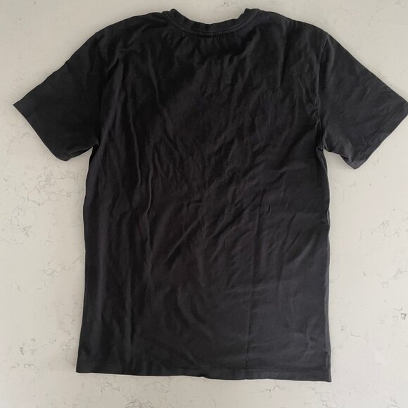 Armani Exchange Casual SS Crew Neck Cotton T Shirt Black Green w Beading Sz S - Picture 5 of 10